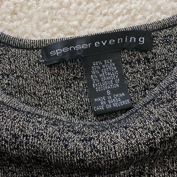 Spenser Evening Gold Sparkle Top - Picture 2 of 3